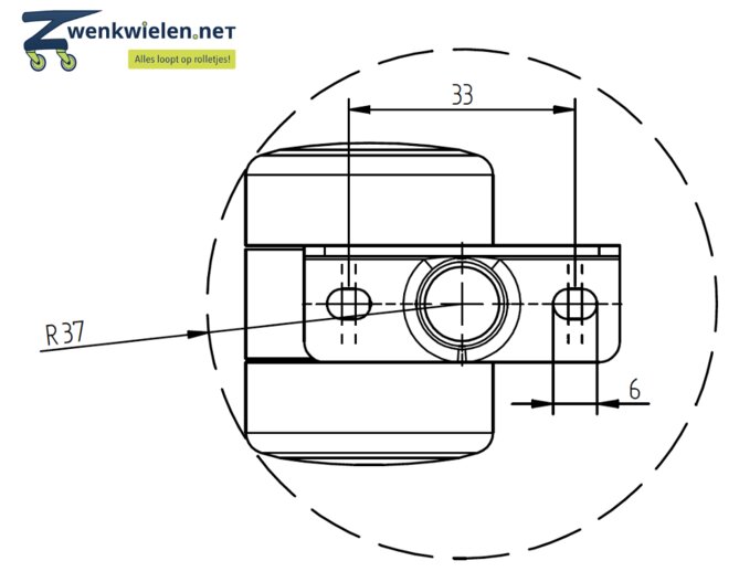 groen zwenkwiel