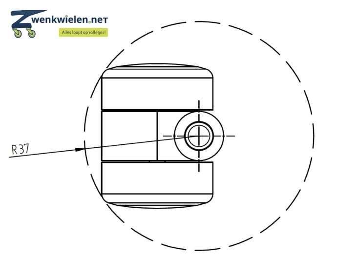 meubelwiel stoelwiel stift ecologisch