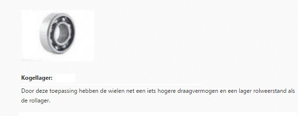 informatie over kogellager