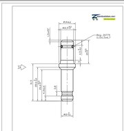 stift voor wiel 10mm