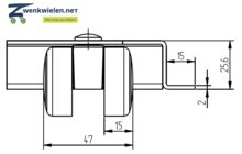 tekening duurzame wielen inbouw