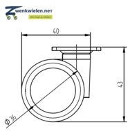 afmetingen meubelwielen 